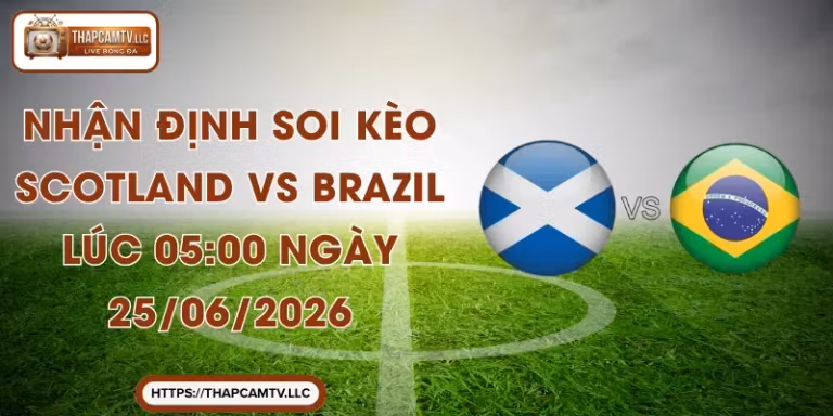 Nhận Định Soi Kèo Scotland Vs Brazil Lúc 05:00 Ngày 25/06/2026